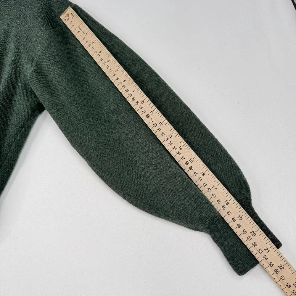 Faconnable Sweater Men's 100% Merino Wool Crew‎ Neck Preppy Jumper Pullover SZ-L